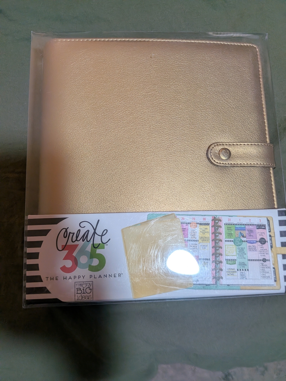 The Happy Planner - Create 365 - Plan A Happy Life - Large Gold Planner - NEW